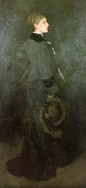 James Abbott McNeil Whistler Arrangement in Brown and Black oil painting image